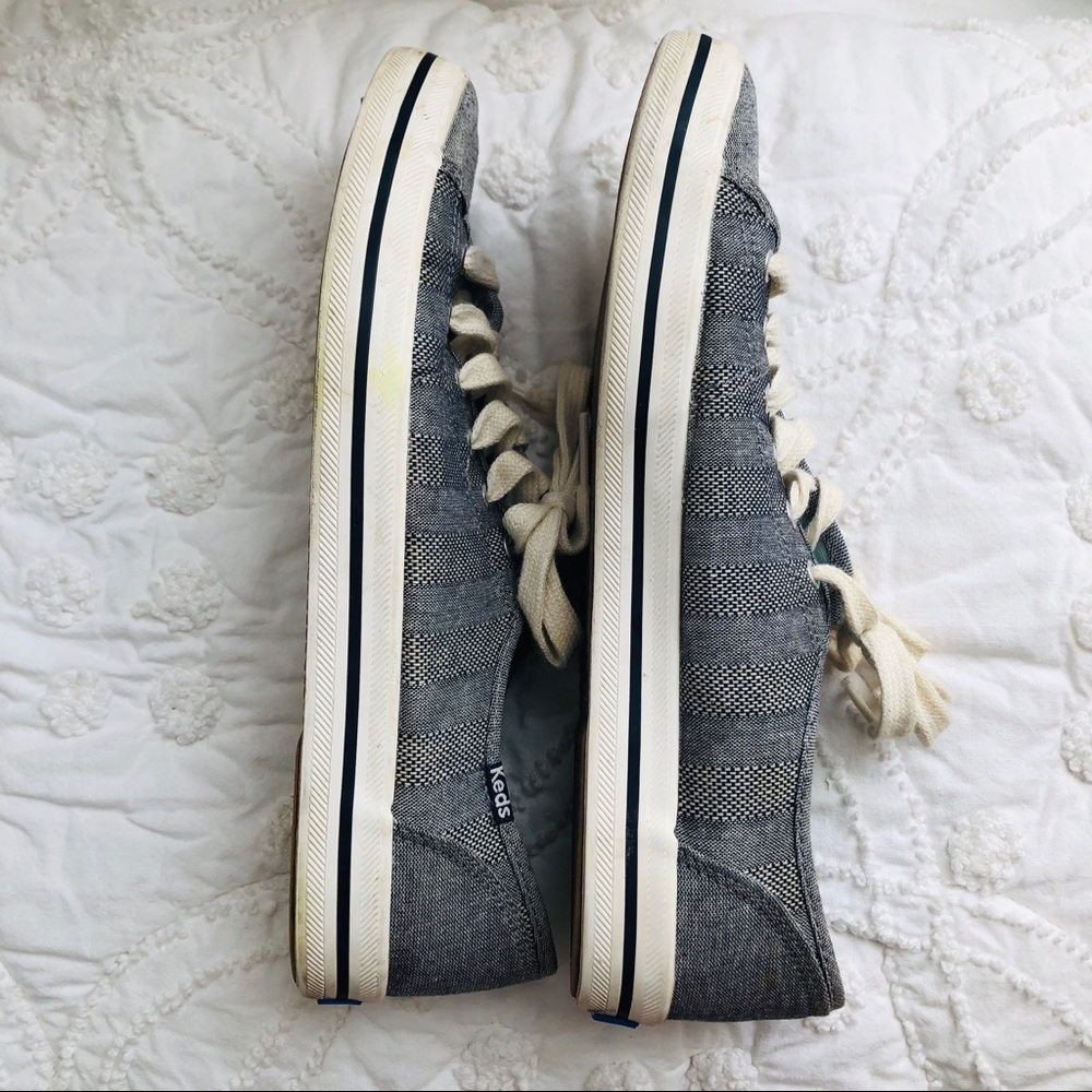 Keds Kickstart Women’s Blue Chambray Stripe 8.5 - Picture 6 of 12